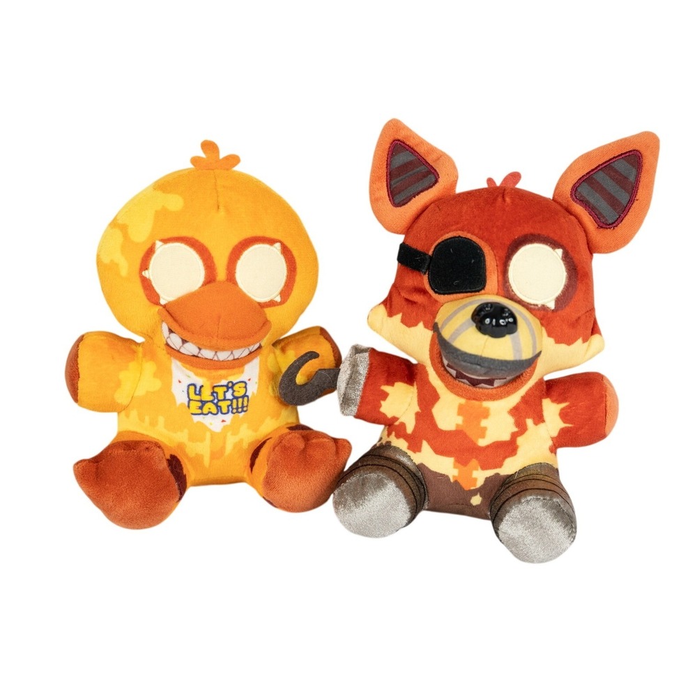 Funko FNAF Plush Set Jack-O-Chica Jack-O-Foxy Orange 7" Five Nights at Freddy's